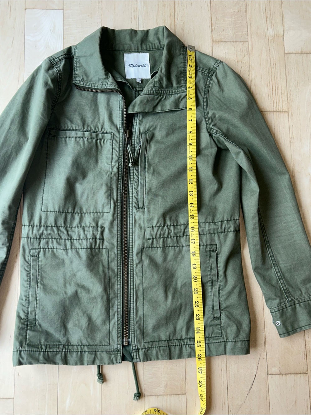 Madewell Women’s Fleet Utility Cotton Jacket in Desert Olive Size Small - Picture 12 of 16